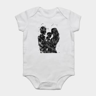 Mother father and son, family Baby Bodysuit